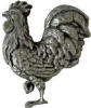metal accent tiles of roosters