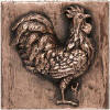 copper rooster accent tile