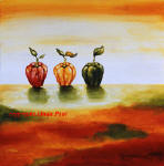 three peppers contemporary painting