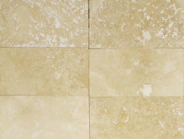 3 x 6 cream brick shaped travertine subway tile