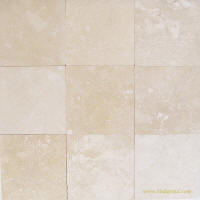 cream travertine 4x4 and 6x6 tiles