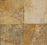gold travertine tiles