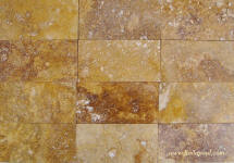 subway tile 3 x6 gold travertine