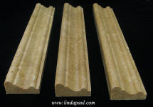 Noche travertine border tile