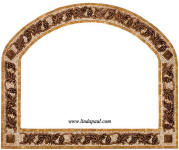 grapevine and mosaic tile frame