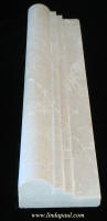 ivory marble chair rail ogee border tile