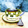 coffee cup decorative tile