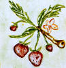 strawberry accent tile