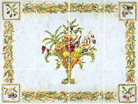  horizontal COlor Me Italian tile Mural