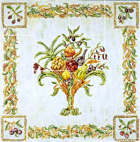 Tuscan deocr backsplash