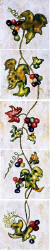 vertical grapevine tile border