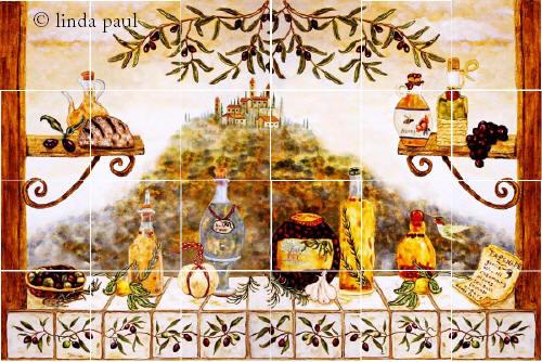 italian kitchen tile wall decor