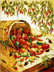 southwest wall mural for kitchen