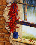 Mexican tile murals