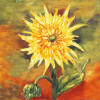 yellow sunflower tile