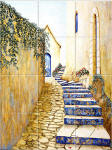 Mediterranean kitchen backsplash
