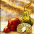 pear cheese still life tile