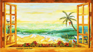specail extended version of florida tile mural