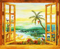  palm tree tropical wall art