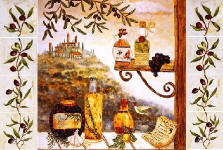 tuscan tile mural for kitchen
