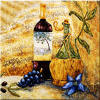 wine bottles accent tile