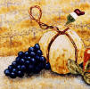 cheese and grapes accent tiles