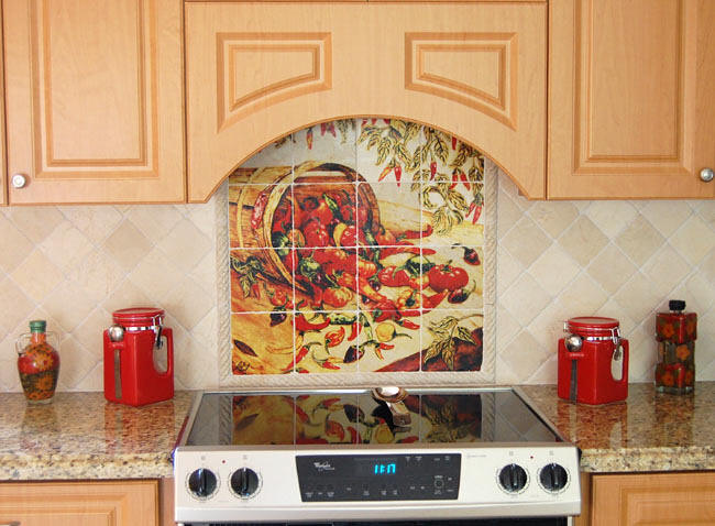 backsplashes for kitchens. mural kitchen backsplash