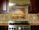 installed Tuscany Window backsplash