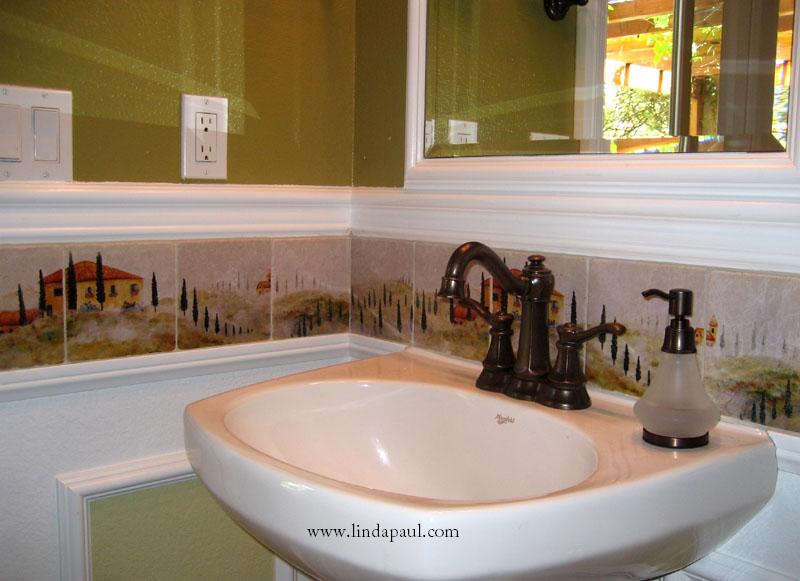 Bathroom Glass Tile Ideas - glass tile backsplash by Evit