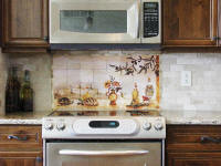 Olive garden backsplash installation