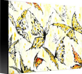 side view butterfly art