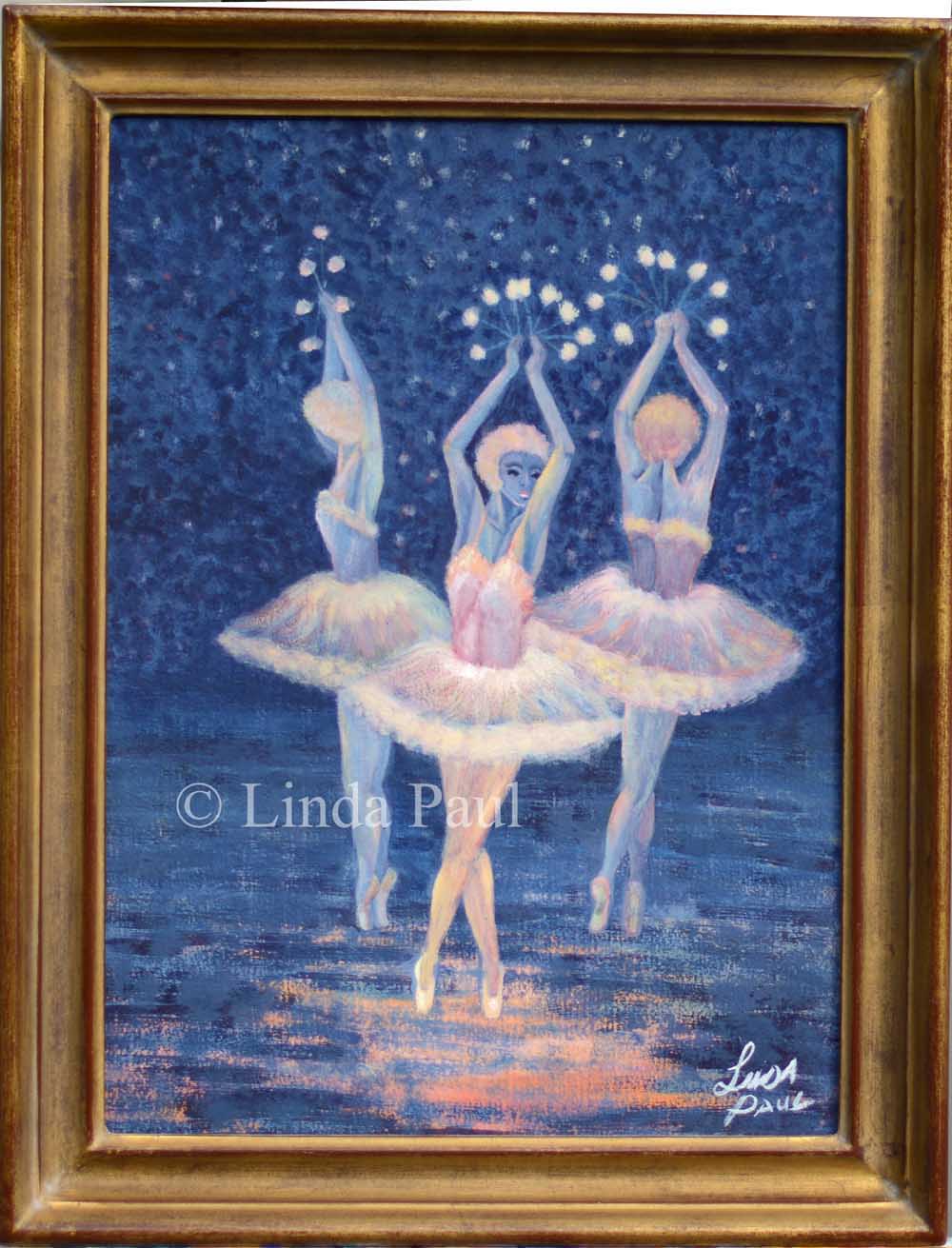 Details about   Acrylic paintings original by artist Tosh Fomby Folk Art Dance Floor No 2 