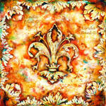 fleur de lis original painting