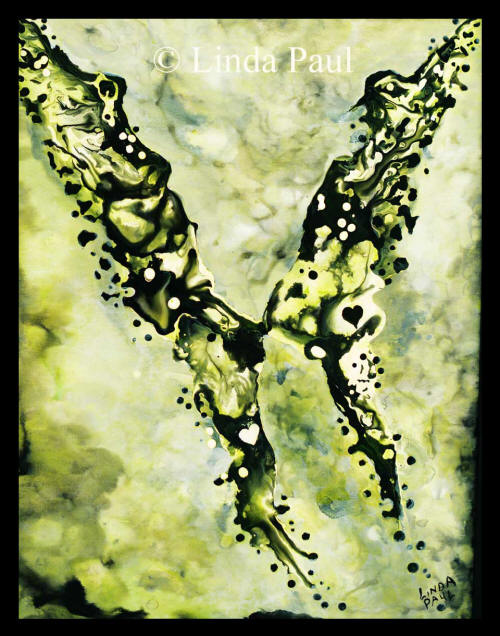 abstract butterfly painting