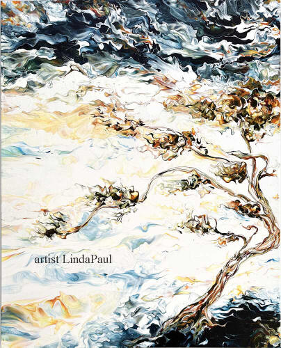 in the wind abstract tree painting