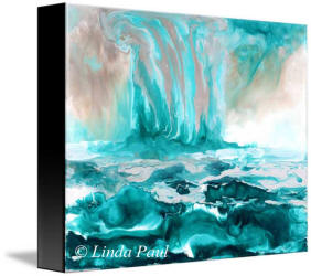 side view ocean art painting