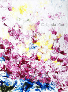 pink petals painting