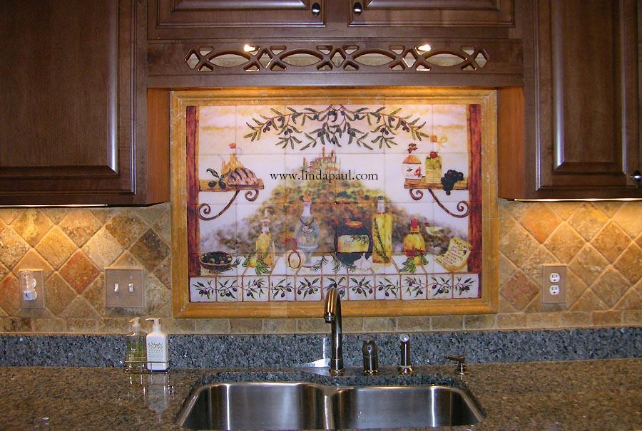 Italian Tile Backsplash  Kitchen Tiles Murals Ideas