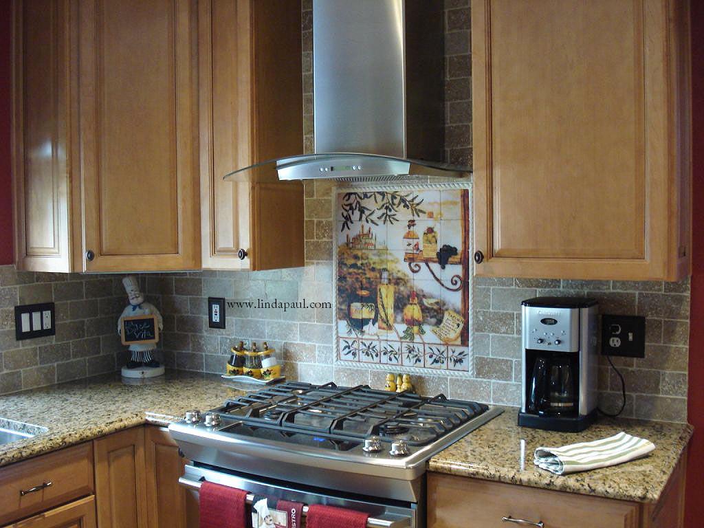 Tuscan Backsplash Tile Murals Tuscany Design Kitchen Tiles