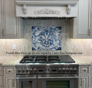 frenck kitchen fleur de lis backsplash