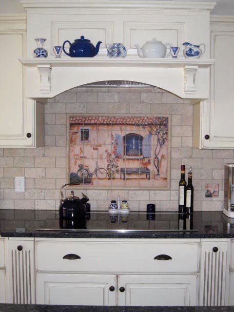 French Country Kitchen Backsplash - tiles, wall murals