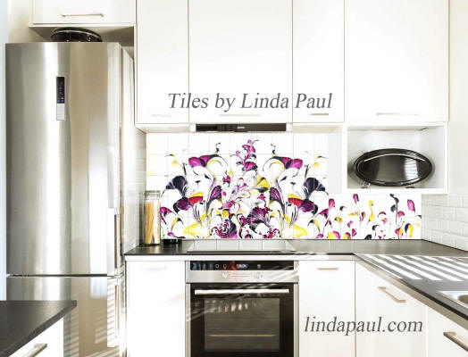 black and white kitchen decor tiles