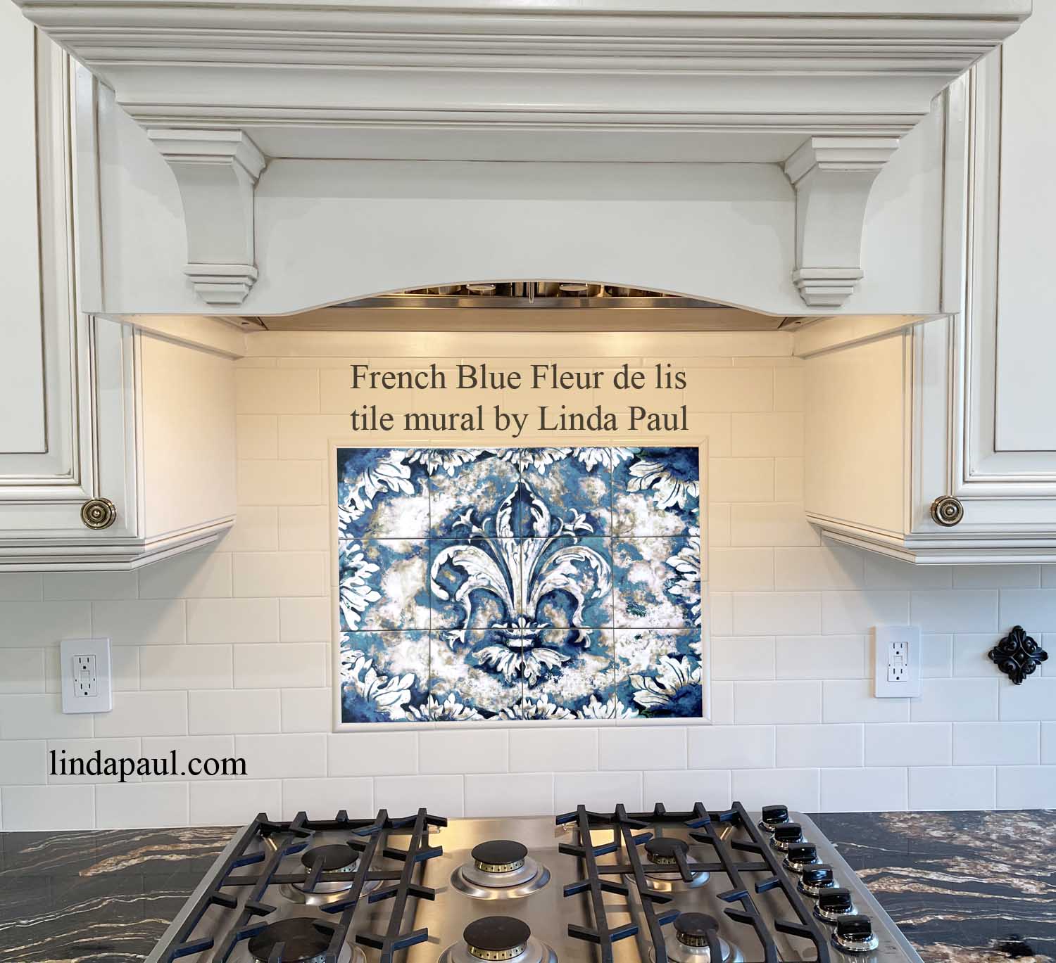 Fleur De Lis Tile Backsplash Mural For Kitchen Wall Decor Fleur De Lis Tile Backsplash Mural For Kitchen Wall Decor