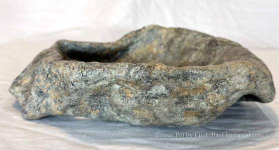 granite look bonsai pot
