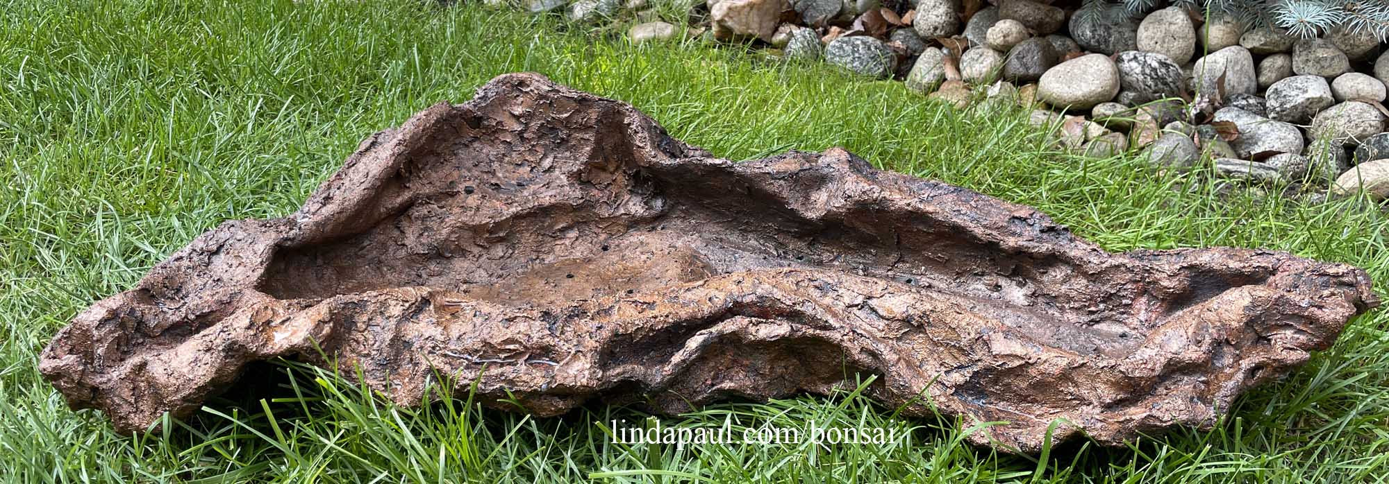 Bonsai Pots for sale - Handmade, Light concrete pots and slabs