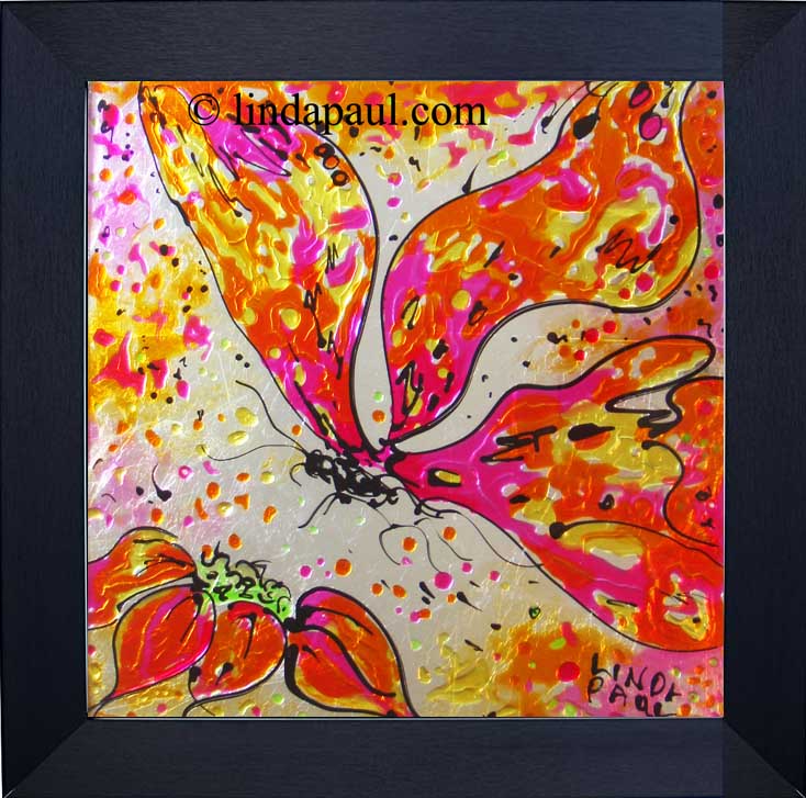 On sale! Abstract Butterfly glass art painting or kitchen ...