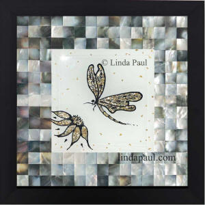 dragonfly backsplash mosaic
