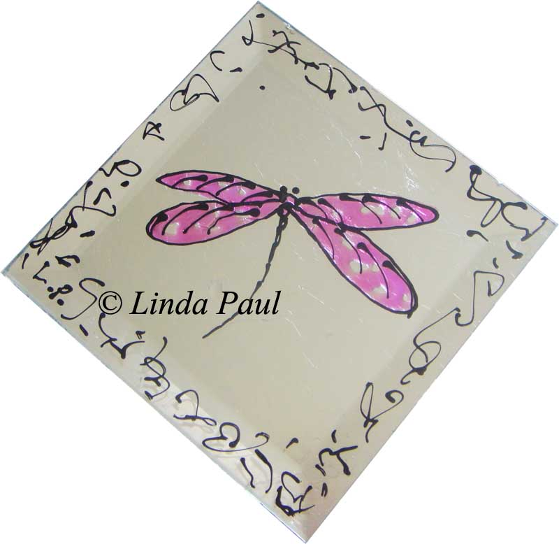 majenta pink dragonfly