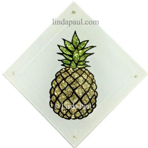 pineapple tile handmade