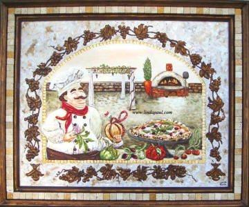Italian Pizza Kitchen painting